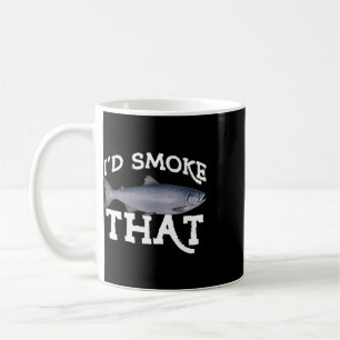 Mug Pêche drôle de saumon Coho eau salée eau douce Pêc