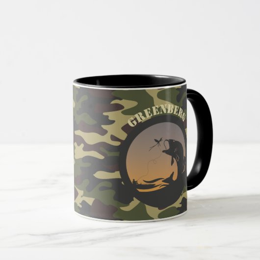 Mug Pêche et camouflage (Devant droit)