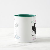 Mug Pêche fille traite avec elle Pêche (Centre)