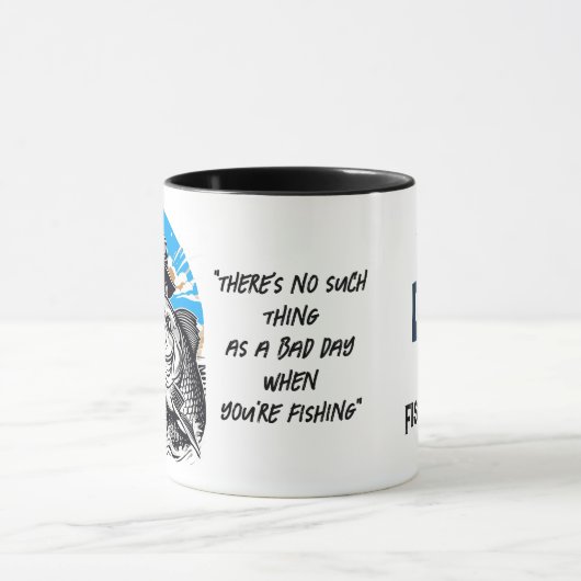 Mug Pêche Happy Big Fish Catch Devis (Centre)