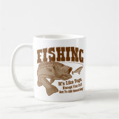 Mug Pêche : Il est comme le yoga, à moins que vous (Gauche)