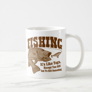 Mug Pêche : Il est comme le yoga, à moins que vous