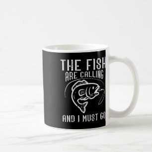 Mug Pêche Les Poissons Appellent Je Dois Y Aller Drôle