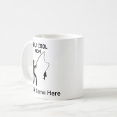 Mug Pêche maman avec option de nom personnalisé (Devant gauche)