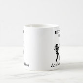 Mug Pêche maman avec option de nom personnalisé (Centre)