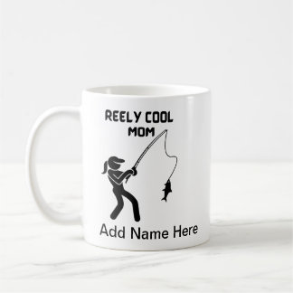 Mug Pêche maman avec option de nom personnalisé