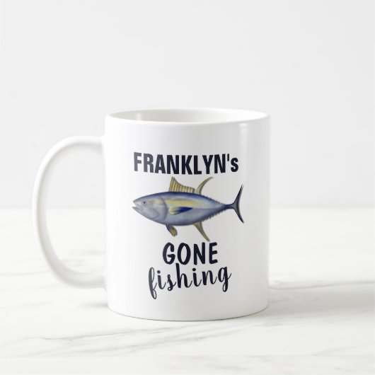 Mug Pêche moderne Pêcheur Tuna Poisson Océan (Gauche)