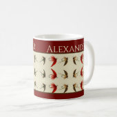 Mug Pêche mouches Saumon rustique (Devant droit)