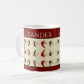 Mug Pêche mouches Saumon rustique (Devant gauche)