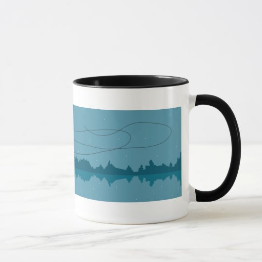 Mug Pêche nocturne sous Pleine lune (Droite)