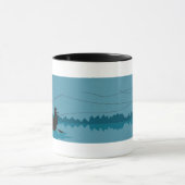 Mug Pêche nocturne sous Pleine lune (Centre)