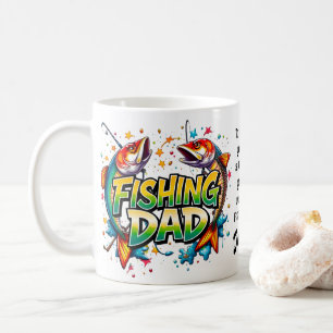 Mug Pêche Papa Fête des pères Poisson Graffiti Citatio