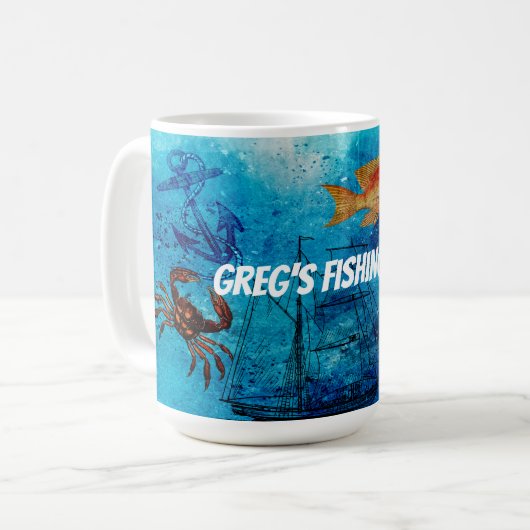 Mug Pêche personnalisée (Devant gauche)