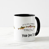 Mug Pêche personnalisée à la truite (Devant droit)