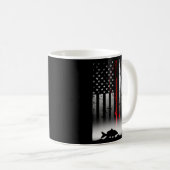 Mug Pêche Pole Drapeau Américain Pour Pêcheur Patrioti (Devant droit)