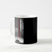 Mug Pêche Pole Drapeau Américain Pour Pêcheur Patrioti (Devant gauche)