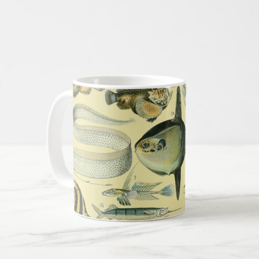 Mug Pêche scientifique vintage (Devant gauche)