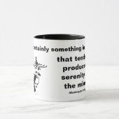 Mug Pêche - Sentiment paisible et paisible (Centre)