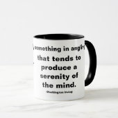 Mug Pêche - Sentiment paisible et paisible (Devant droit)