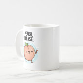 Mug Pêche S'Il Vous Plaît Drôle Fruit Pun (Devant gauche)