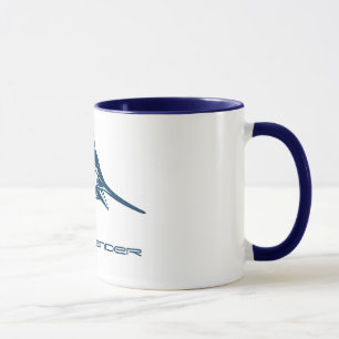 Mug Pêche sportive sur mesure Jumping Espadon Bleu