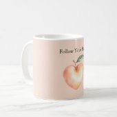 Mug Pêche Suis ton cœur (Devant gauche)