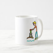 Mug Pêche sur aimant (Devant droit)