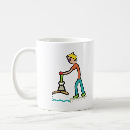Mug Pêche sur aimant (Gauche)