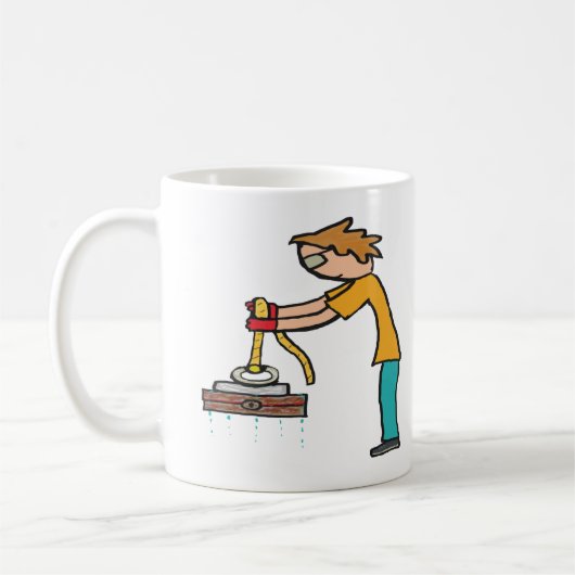 Mug Pêche sur aimant (Gauche)