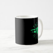 Mug Pêche sur glace - La glace appelle - Pêcheur de gl (Devant droit)