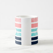 Mug Pêche Turquoise Indigo Blancs (Centre)