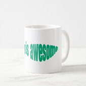 Mug Pêche typographie Musique (Devant droit)
