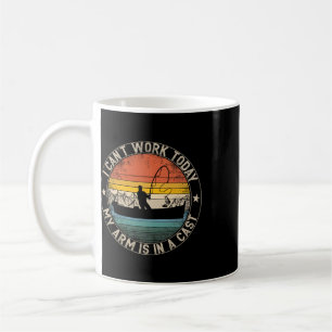 Mug Pêche Vintage Je Ne Peux Pas Travailler Aujourd'hu
