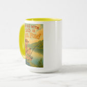 Mug Pêcher avec papa est amusant ! (Devant gauche)