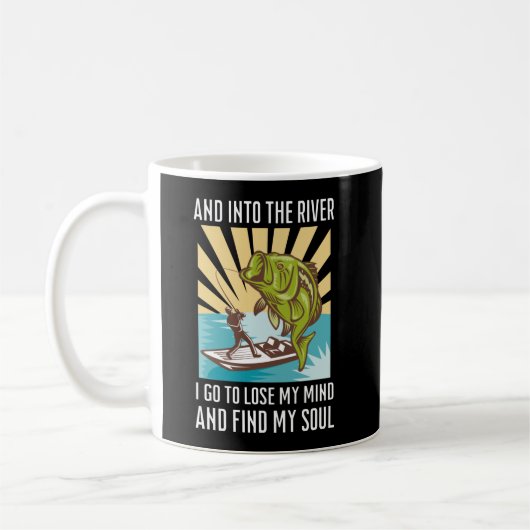 Mug Pêcher et dans la rivière Je vais perdre ma tête (Gauche)