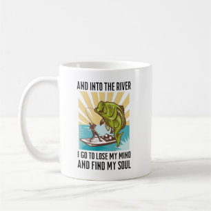 Mug Pêcher et dans la rivière Je vais perdre ma tête