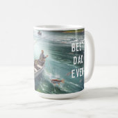 Mug Pêcher Meilleur Papa Café Musique (Devant droit)