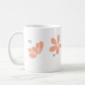 Mug Pêcher Pétale Florale initiale Musique (Gauche)