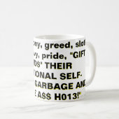 Mug Péchés mortels (Devant droit)