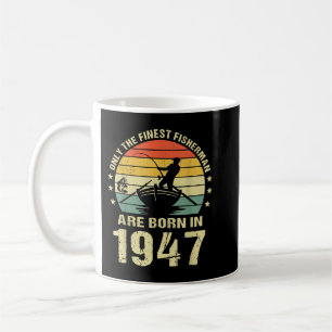 Mug Pêcheur 1947 75e Anniversaire Cadeau Pour 75 Ans