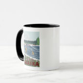 Mug Pêcheur à la mouche - Yukon, Alaska (Devant gauche)