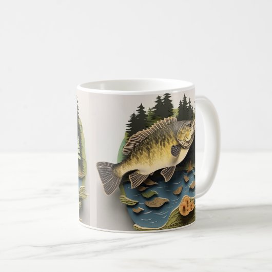 Mug Pêcheur à l'impression 3D (Devant droit)