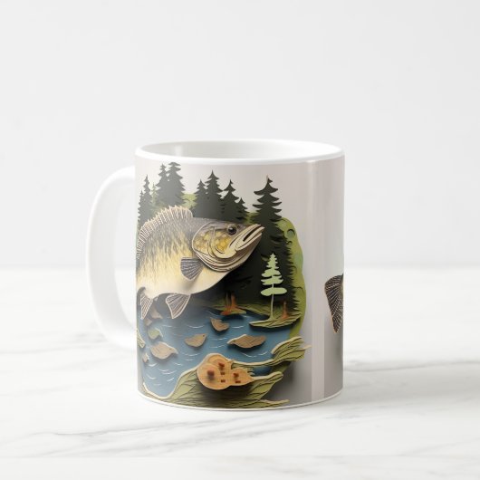 Mug Pêcheur à l'impression 3D (Devant gauche)