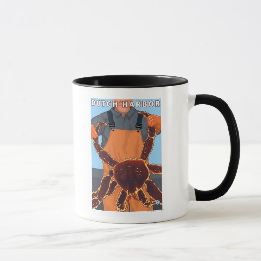 Mug Pêcheur de crabe roi - havre hollandais, Alaska (Droite)