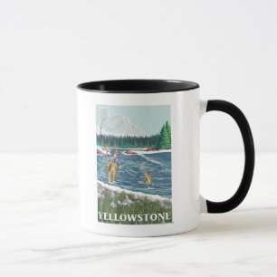 Mug Pêcheur de mouche - parc national de Yellowstone