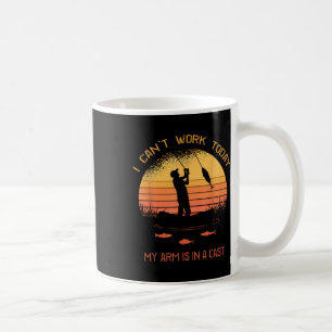 Mug Pêcheur, je ne peux pas travailler aujourd'hui Mon