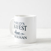 Mug Pêcheur le plus Okayest dans le monde (Devant gauche)