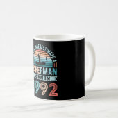 Mug Pêcheur né en 1992 Pêche 30e anniversaire Cadeau (Devant droit)