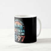 Mug Pêcheur né en 1997 Pêche 30e anniversaire Cadeau (Devant droit)