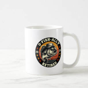 Mug Pêcheur O-poisson-iellement retraité depuis la ret
